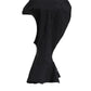 Black Nylon Elastane Balaclava Hood Face Cover Hat