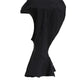 Black Nylon Elastane Balaclava Hood Face Cover Hat