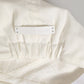 White Cotton Blend Leather Trim Flat Men Cap Hat