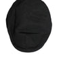 Black Cotton Blend Newsboy Men Cloth Cap Hat