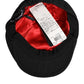 Black Cotton Blend Newsboy Men Cloth Cap Hat