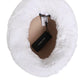 White Modacrylic Fur Bucket Men Capello Hat