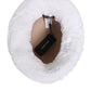 White Modacrylic Fur Bucket Men Capello Hat
