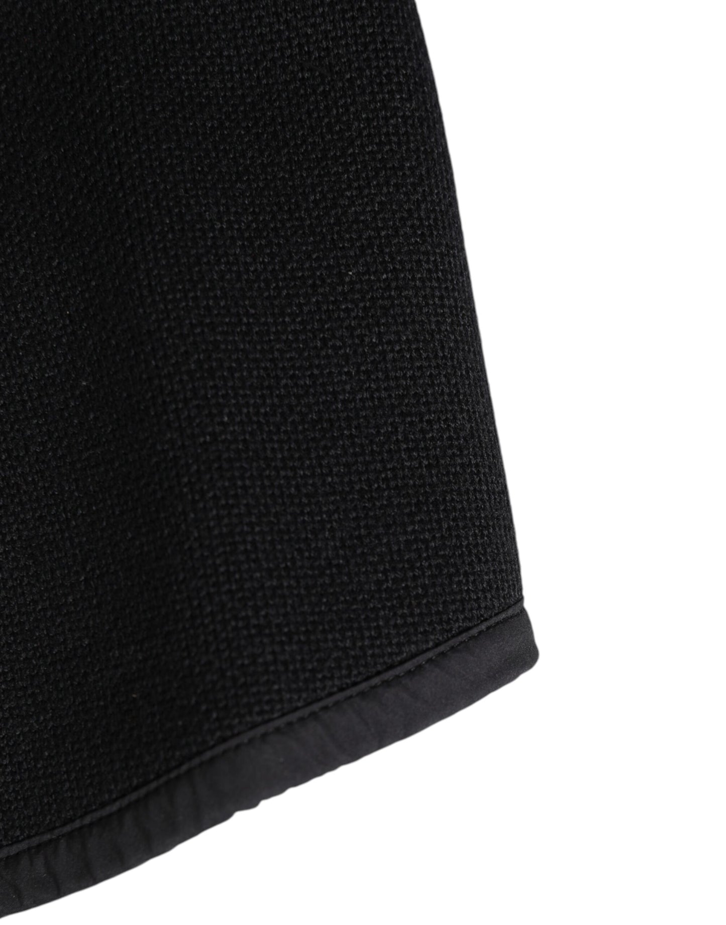 Black Lace Stole Knitted DG Logo Men One Size  Scarf