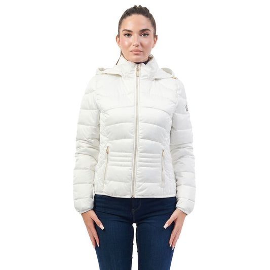 White Polyester Jackets & Coat