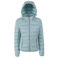 Blue Polyester Jackets & Coat
