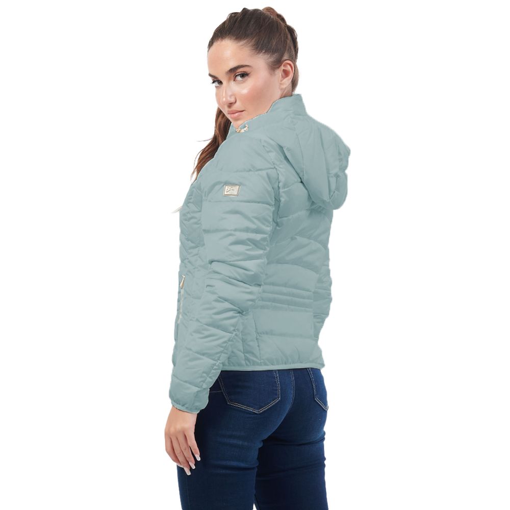 Blue Polyester Jackets & Coat