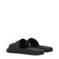 Black Cotton Slippers