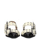 Black Polyethylene Flat Sandals