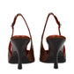 Brown Leather High Heel Pumps