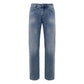 Blue Cotton Skinny Jean