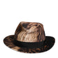 Multicolor Cotton Blend Fedora Capello Men Hat
