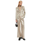 Yellow Polyester Blazer
