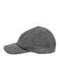 Gray Wool Fleece Rapper Men Baseball Capello Hat