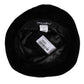 Black Cotton Suede Bucket Logo Capello Hat