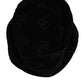 Black Cotton Suede Bucket Logo Capello Hat