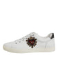White Sacred Heart Men Low Top Sneakers Shoes