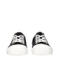 Black Fabric Low Tops