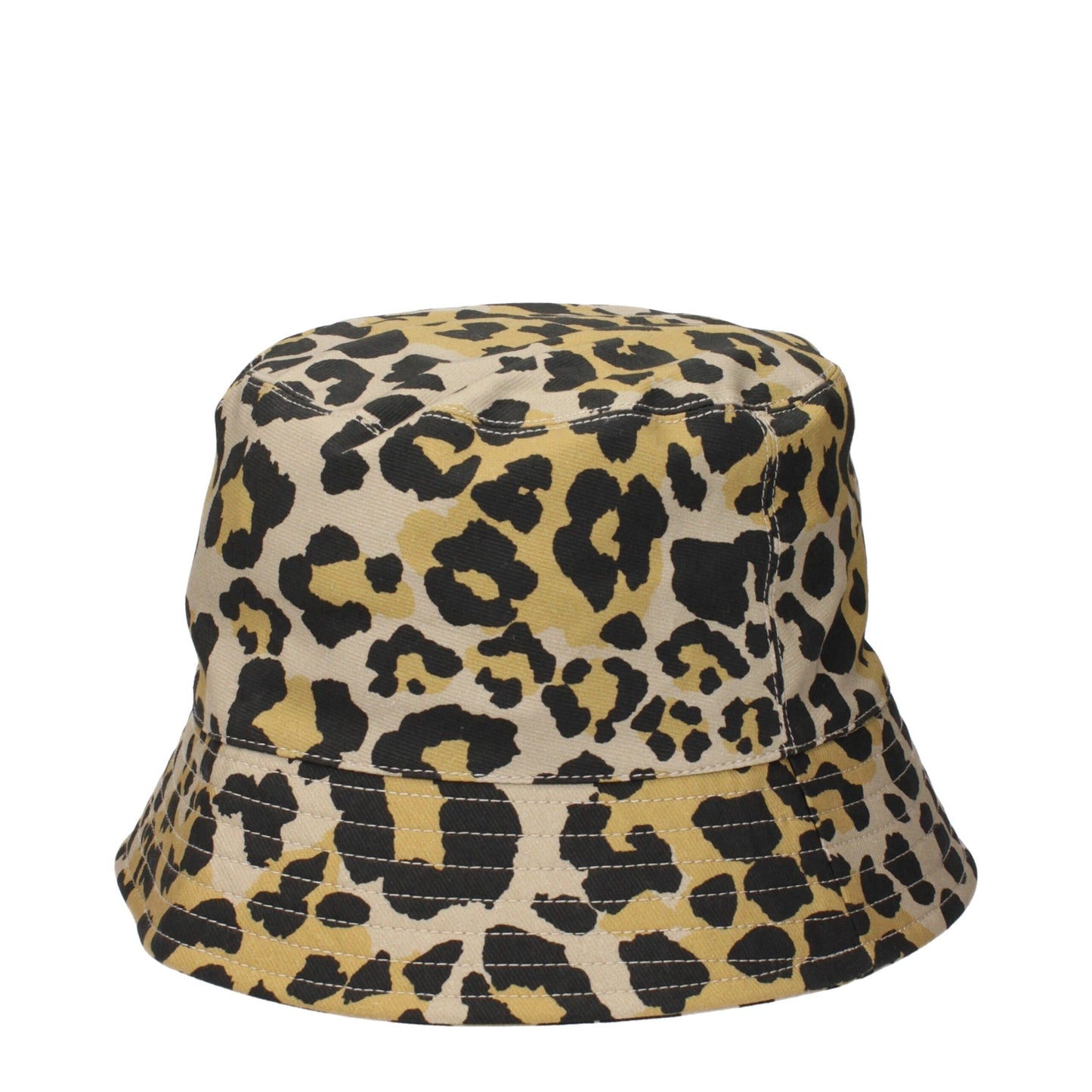 Beige Cotton Bucket Hat