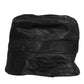 Black PVC Wide Brim Men Bucket Capello Hat
