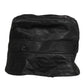 Black PVC Wide Brim Men Bucket Capello Hat