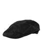 Black Cotton DG Logo Newsboy Cloth Capello Hat