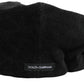 Black Cotton DG Logo Newsboy Cloth Capello Hat