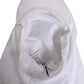 White Cotton DG Logo Plaque Baseball Balaclava Hat