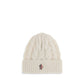 White Fleece Wool Beanie