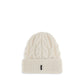 White Fleece Wool Beanie