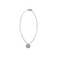 Necklace with round plaque