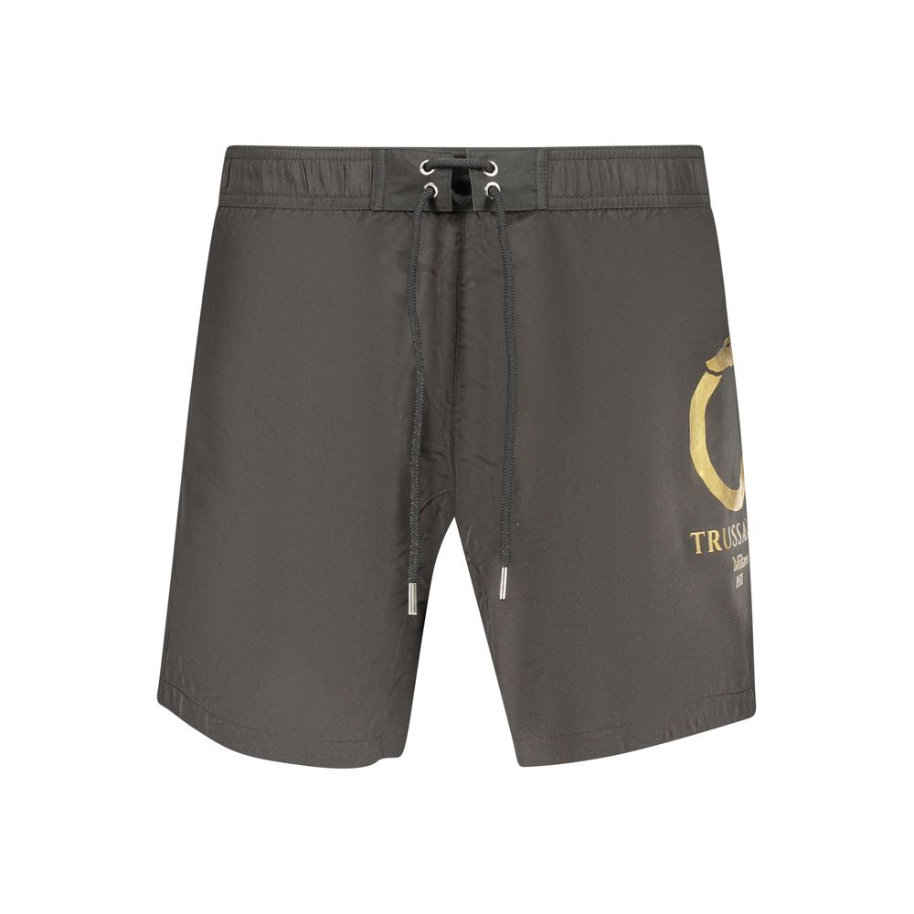 Black Polyester Swimwear