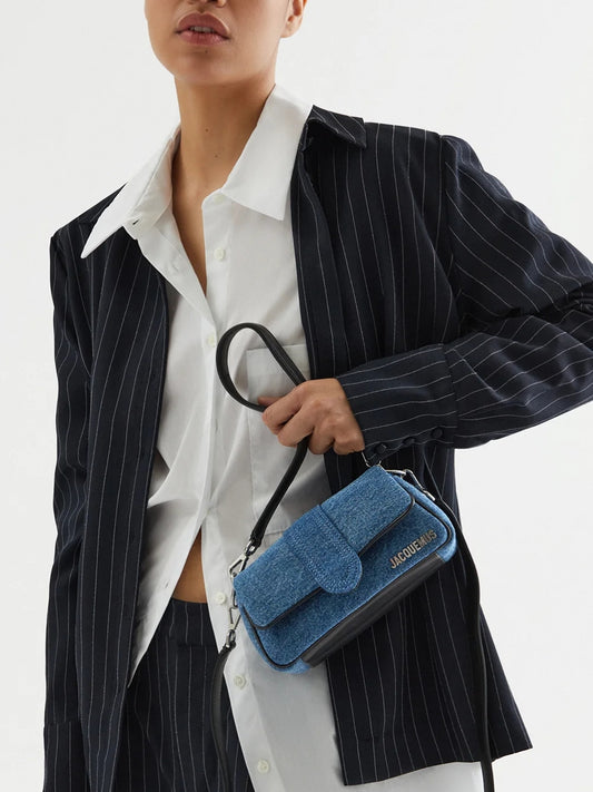 Denim Le Bambimou Petit Handbag