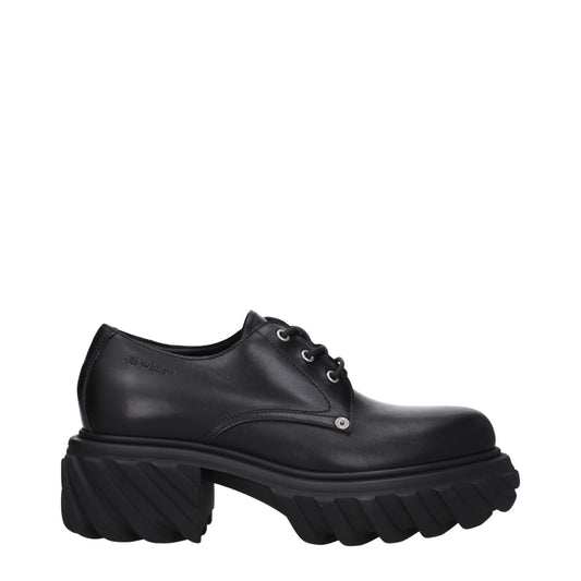 Black Leather Oxfords And Derbies