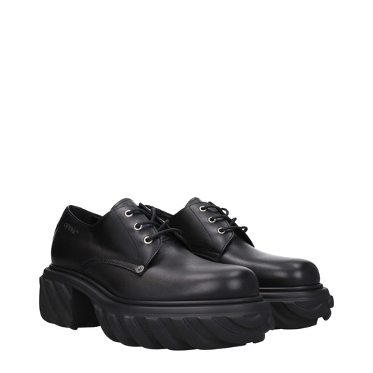 Black Leather Oxfords And Derbies