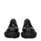 Black Leather Oxfords And Derbies