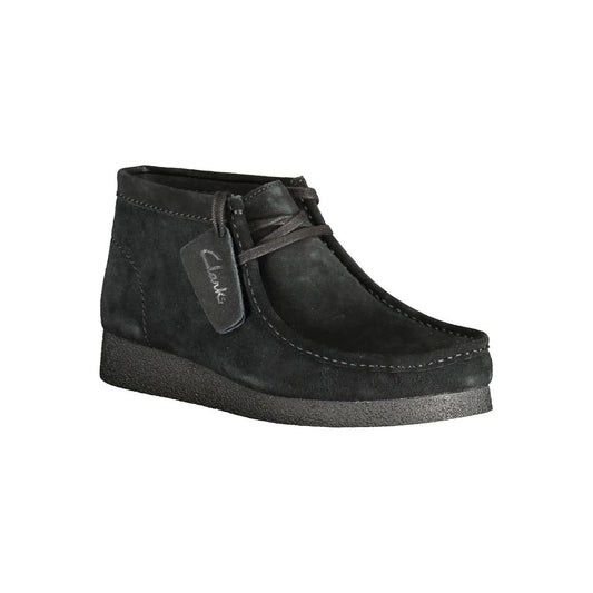 Black Leather Men Sneaker