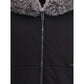 Hooded Sweatshirt with wide fur-trimmed hood