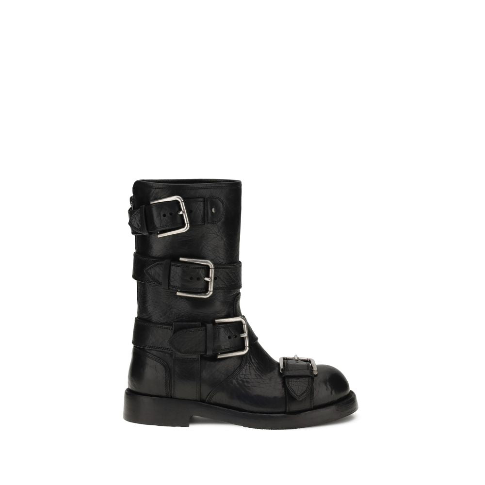 Buckled leather Boots