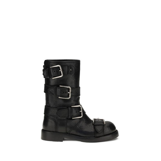 Buckled leather Boots