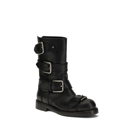 Buckled leather Boots