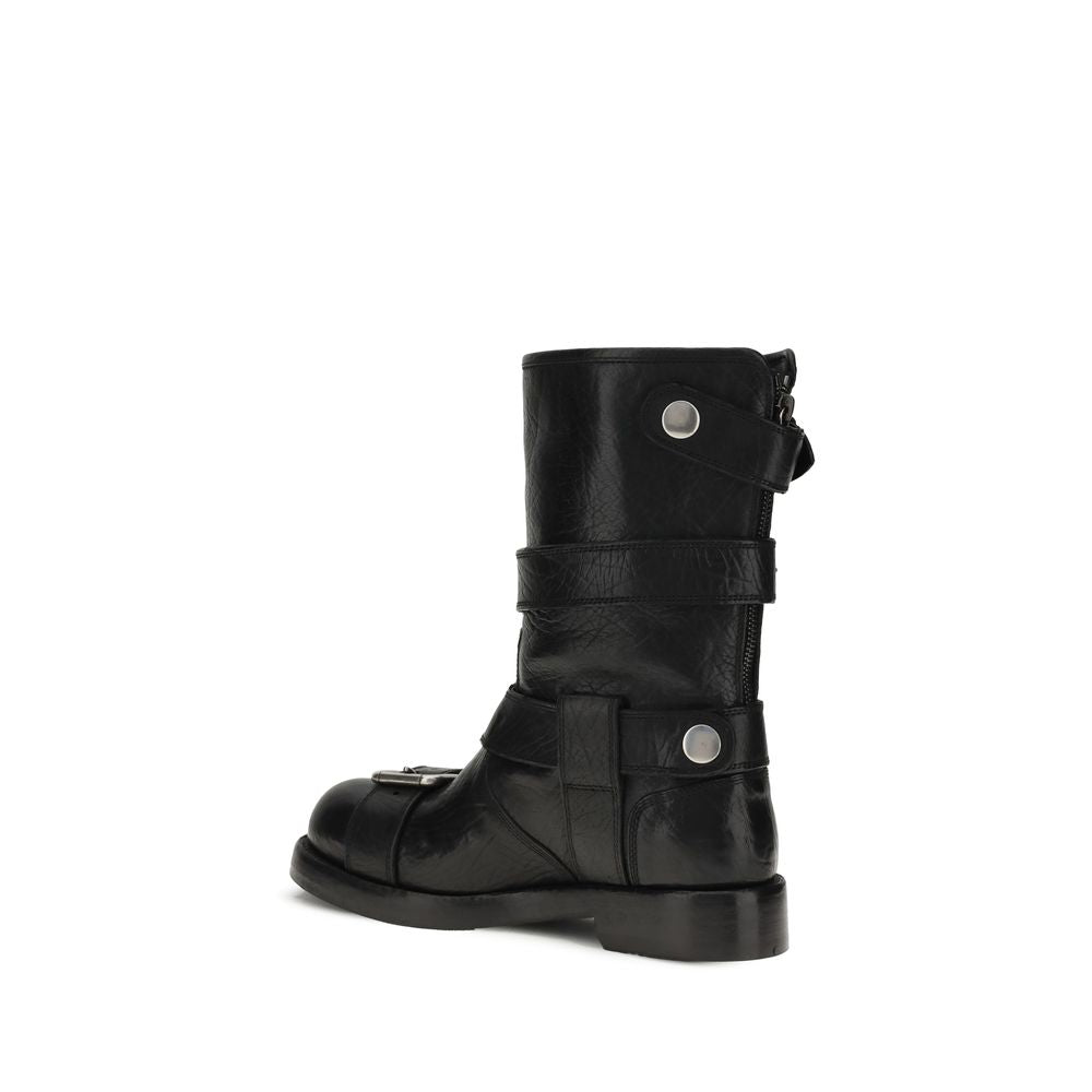 Buckled leather Boots