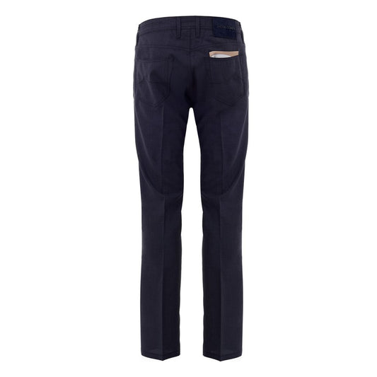 Blue Wool Pant