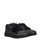 Black Leather Sneakers