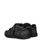 Black Leather Sneakers