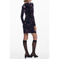 Blue Polyester Women Dress