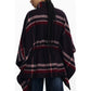 Black Polyester Women Poncho