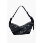 Black Polyethylene Women Handbag