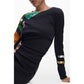 Black Viscose Women Dress