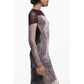 Brown Polyester Women Dress